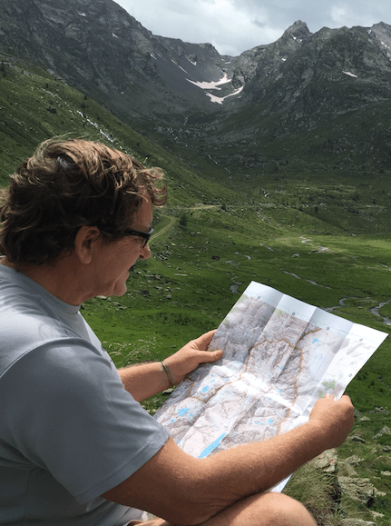 Shaun McMillan Land Surveying with a map